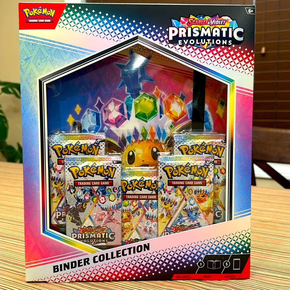 Pokemon Prismatic Evolutions Binder Collection NIB